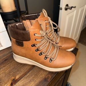 Maurices Brown and Tan Ankle Boots